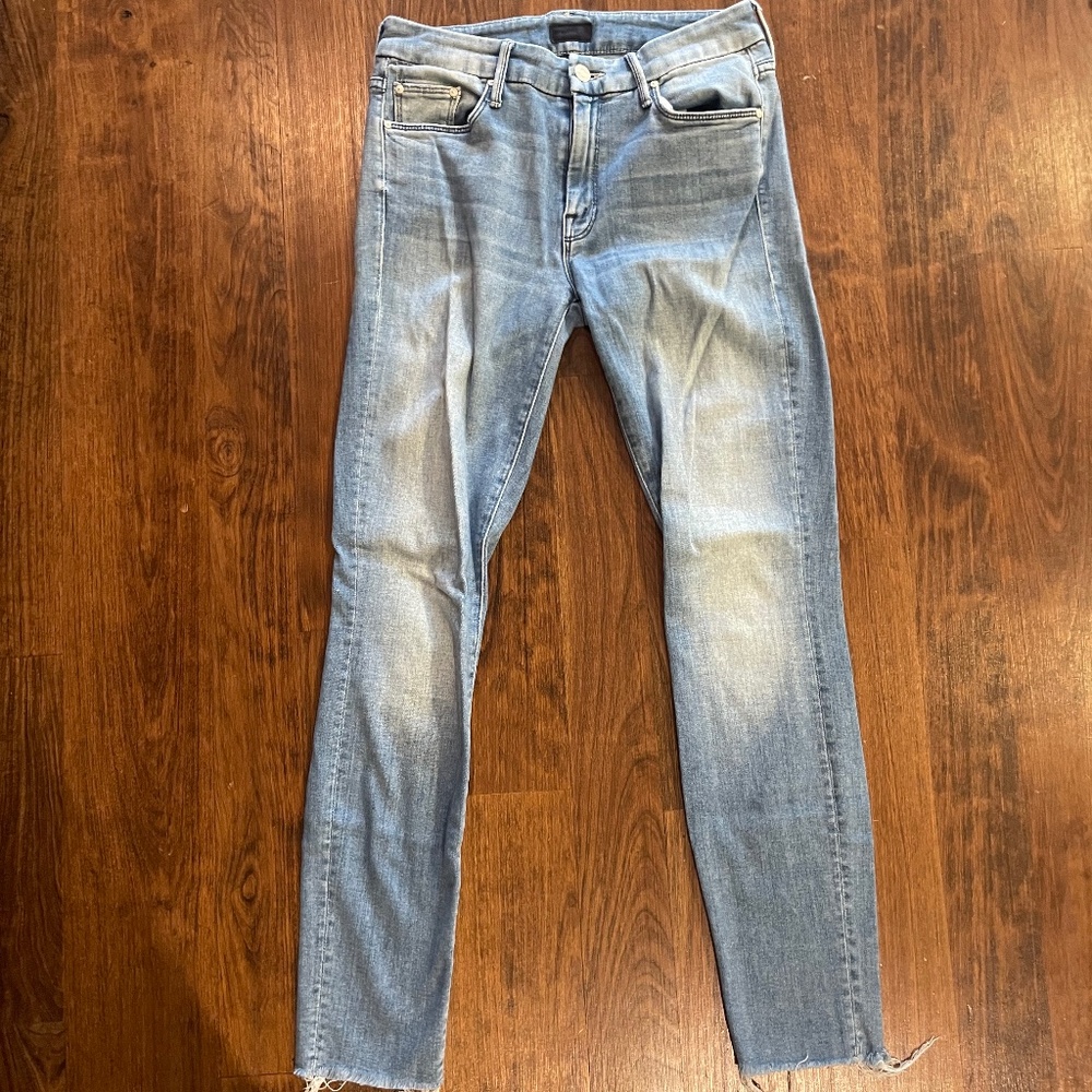 Mother denim the looker ankle fray size 26